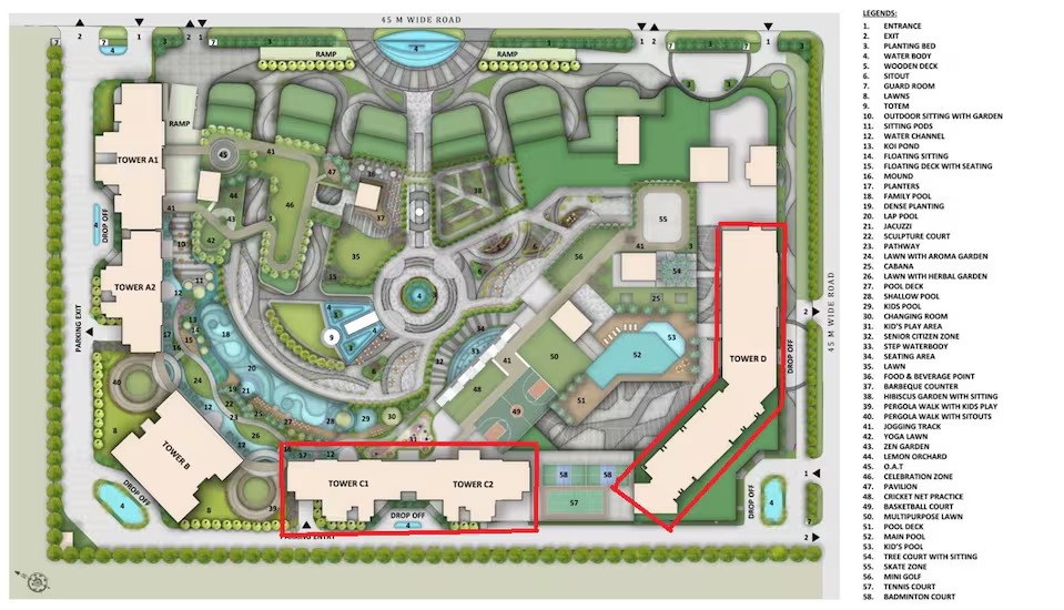 Trump Towers Noida Site Plan
